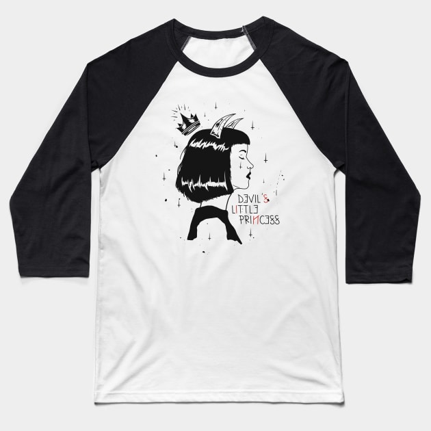 Devil's Little Princess Baseball T-Shirt by pa2rok